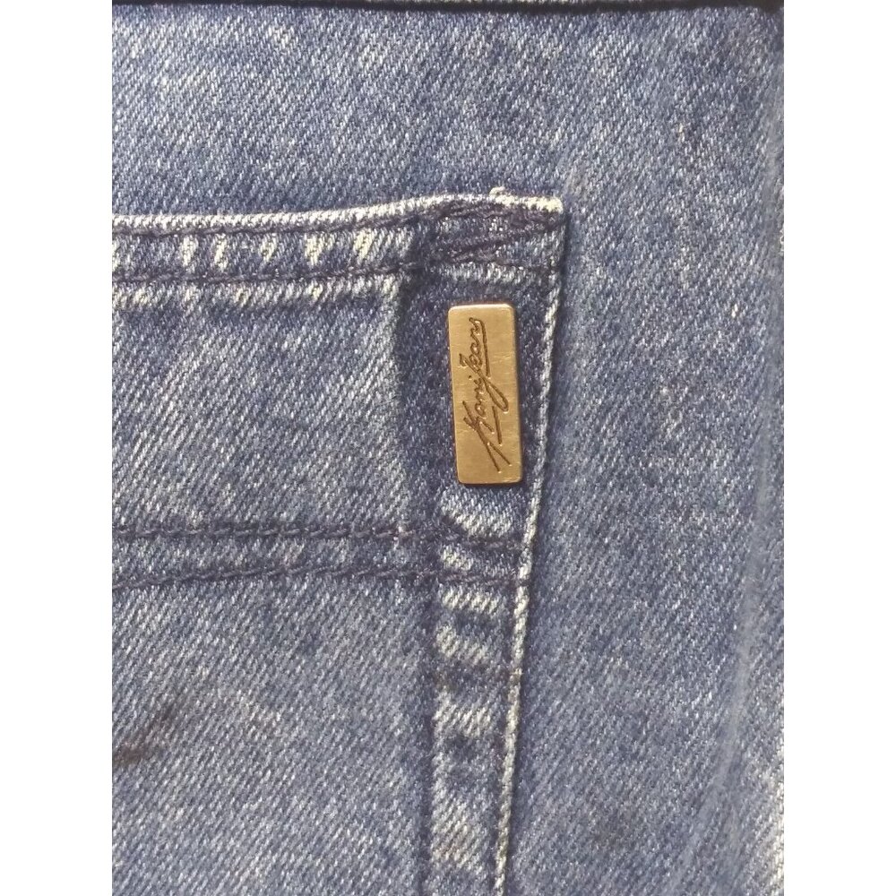 KARL KANI Jeans Mens 36X33 Blue Baggy Loose 90s Hip Hop VINTAGE Embroidered Y2K - Picture 9 of 10